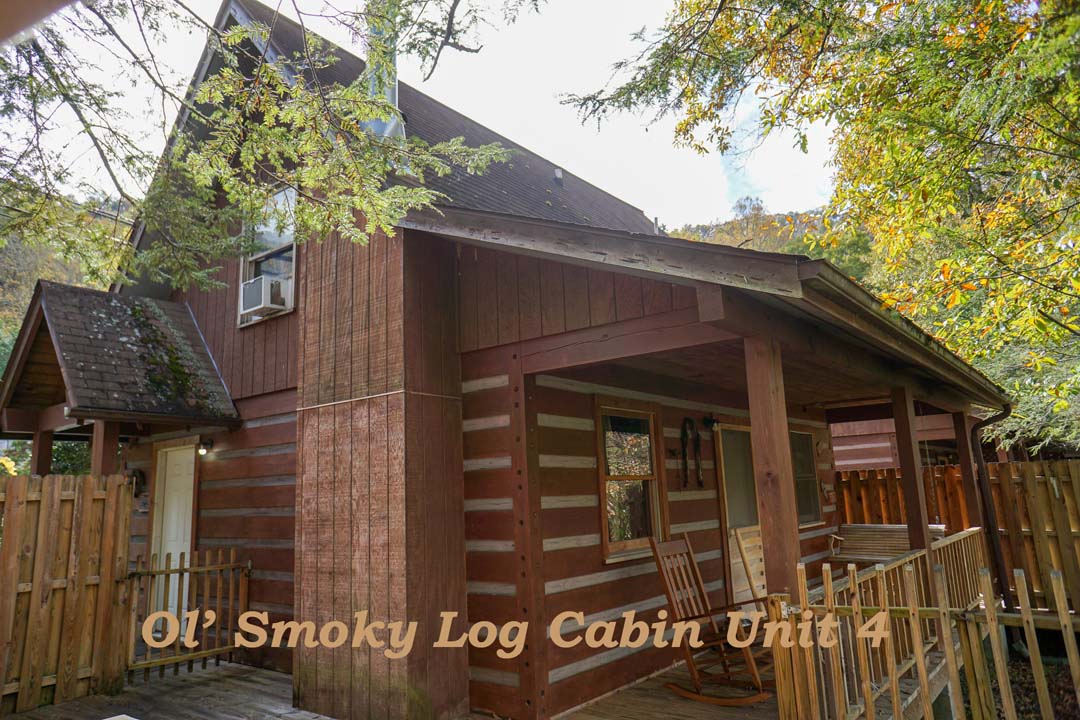 Ol'Smoky Log Cabin on the River Unit  4